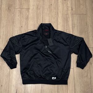 Jordan 1/4 Zip Standard Fit Black Long Sleeve Pullover Men’s Size XL New